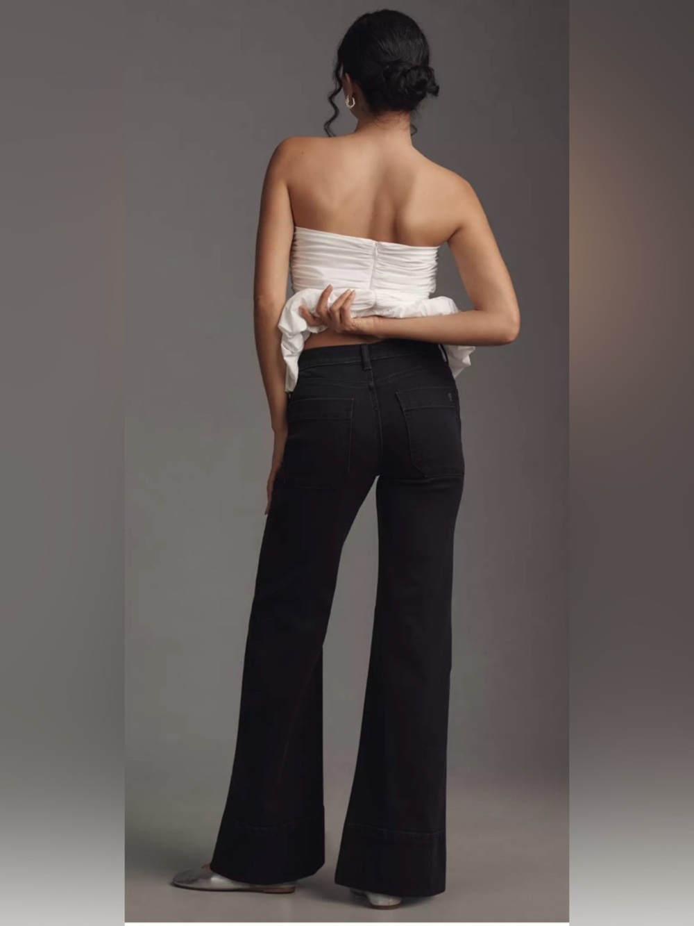 Pilcro Ryan Relaxed High-rise flared Jeans - Picture 3 of 6